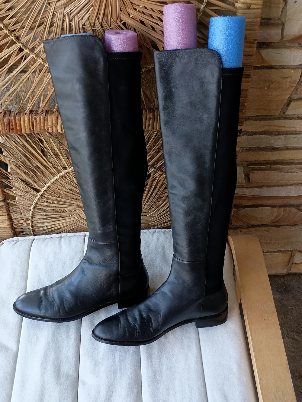 Stuart Weitzman Tall Over-the-Knee Boots in Black_9